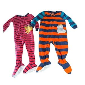 18 months footie zip up pajamas